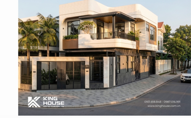 Mẫu Nhà Phố Căn Góc 2 Mặt Tiền Hiện Đại – Ms.N House Mỹ Xuân