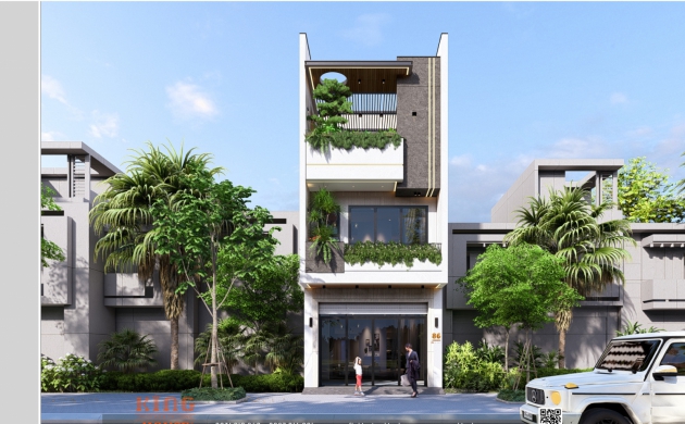  Tuyen’s House – Mẫu Nhà Phố Hiện Đại 3 Tầng Có Không Gian Xanh Tại Phú Mỹ