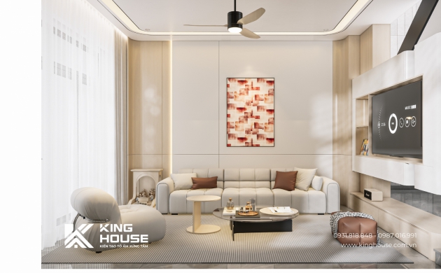 Thiết Kế Nội Thất Nhà Phố 2 Mặt Tiền Tại Khu Dân Cư ATA