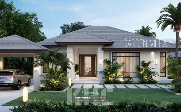 15+ Mẫu Nhà Vườn 1 Tầng Đẹp, Hiện Đại – Không Gian Sống Bình Yên Lý Tưởng 2026