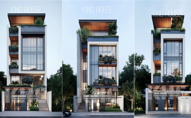 [BST] Mẫu Nhà Phố Bán Hầm Hiện Đại – Giản Dị Nhung Đầy Tính Toán