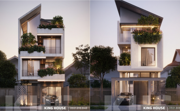 Top 18 Mẫu Nhà Phố 5m Mái Lệch Đẹp – Kiểu Dáng Độc Đáo