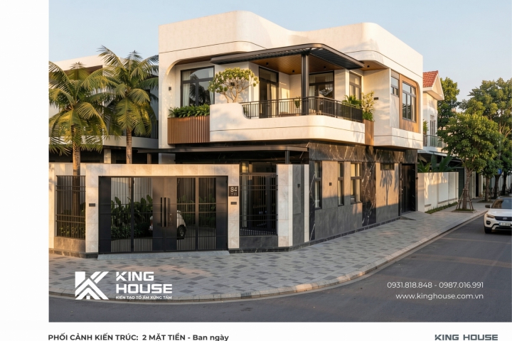 Mẫu Nhà Phố Căn Góc 2 Mặt Tiền Hiện Đại – Ms.N House Mỹ Xuân