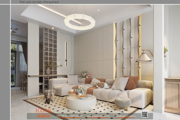 Mê Mẩn Với Mẫu Thiết Kế Phòng Khách 50m2 Sang Trọng