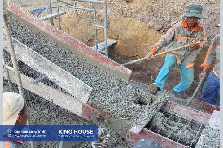 Tiến Độ Đổ Bê Tông Móng & Dầm Móng | Vạn Hạnh House