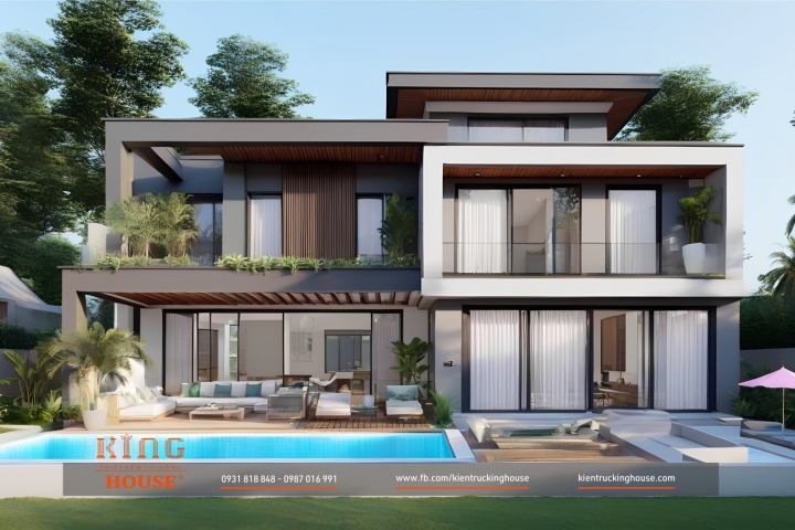 Mẫu Villa 3 Tầng Hiện Đại – Xu Hướng Thiết Kế Đẳng Cấp, Tối Ưu Không Gian Sống