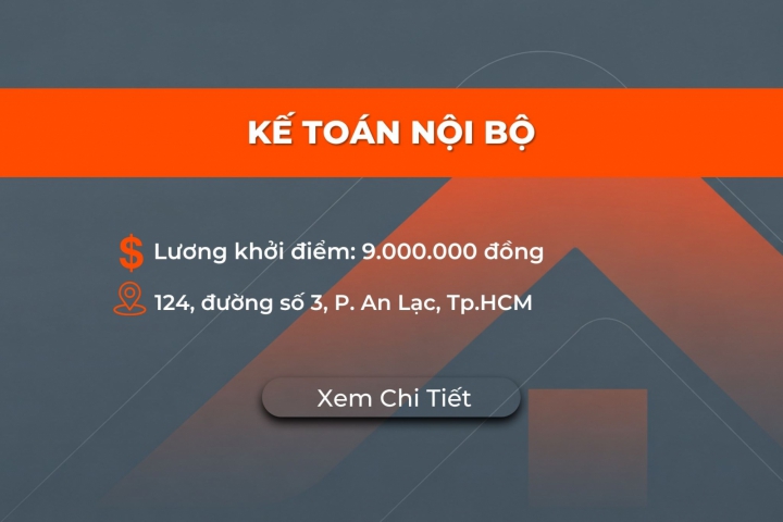 TUYỂN KẾ TOÁN NỘI BỘ 