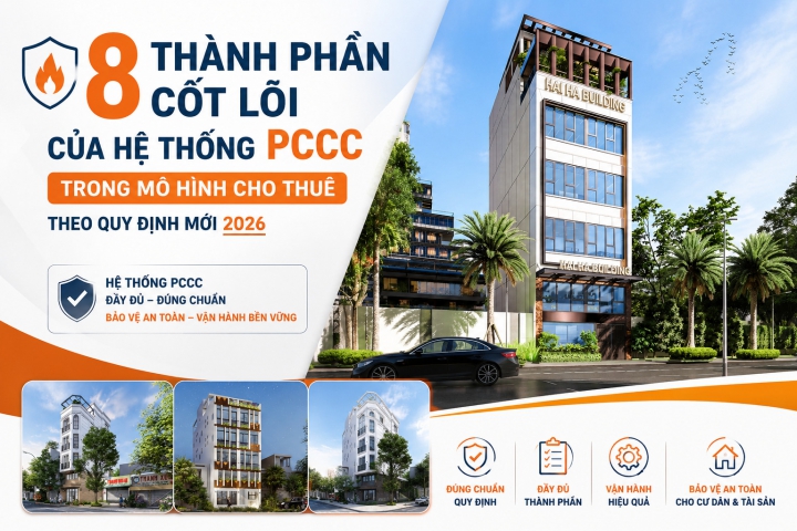 8 Thành Phần Cốt Lõi Của Hệ Thống PCCC Trong Mô Hình Cho Thuê Theo Quy Định Mới Nhất