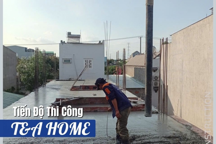 Cập Nhật Tiến Độ Thi Công T&A HOME Mỹ Xuân – Hoàn Thành Đổ Sàn Lầu 1