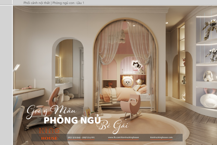 Gợi Ý 15+ Mẫu Thiết Kế Phòng Ngủ Cho Bé Gái Đẹp, Dễ Thương