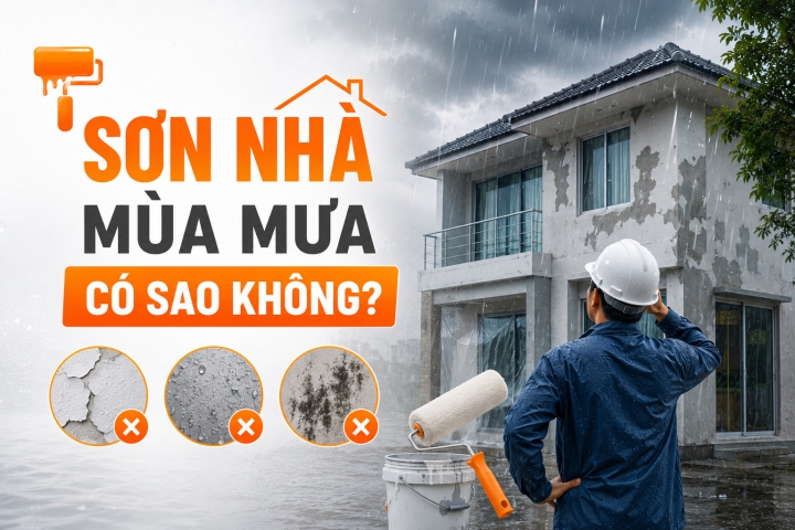 Có Nên Sơn Nhà Vào Mùa Mưa? Giải Pháp Hạn Chế Bong Tróc