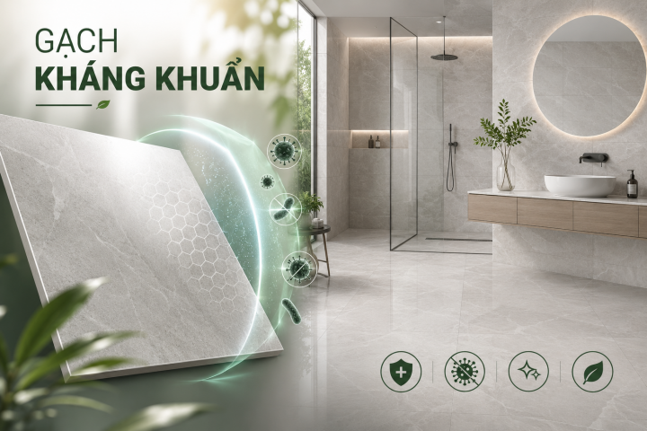 Gạch kháng khuẩn là gì? Ưu điểm, ứng dụng và có nên sử dụng không?