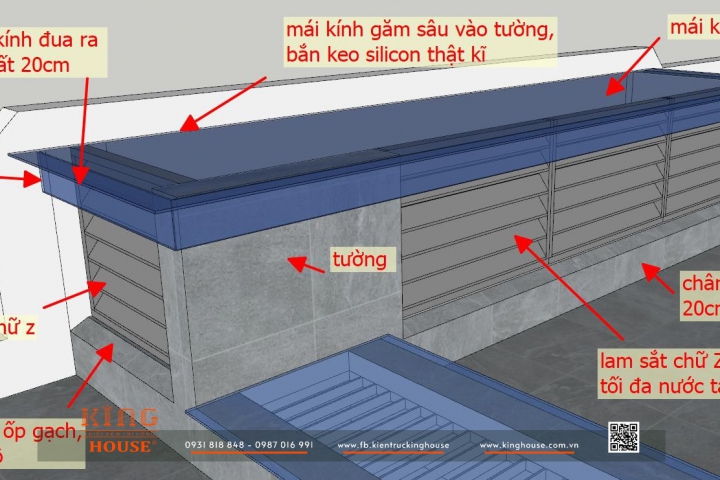 Giếng Trời Có Mái Kính | 8 Lưu Ý Quan Trọng Giúp Chống Tạt, Chống Thấm Hiệu Quả