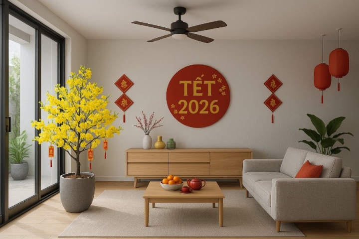 Gợi Ý 10 Concept Thiết Kế Trang Trí Nội Thất Tết Đẹp Đón Tài Lộc May Mắn 2026