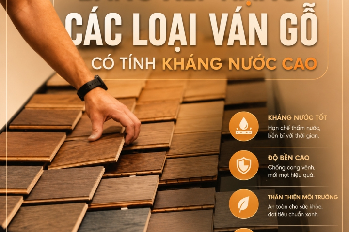 Ván Gỗ Kháng Nước Có Phải Là Ván Chống Nước? Điều Nhiều Người Vẫn Hiểu Sai